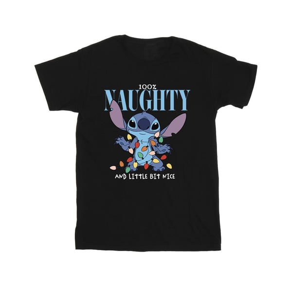 Disney Mens Lilo & Stitch Naughty & Nice T-Shirt