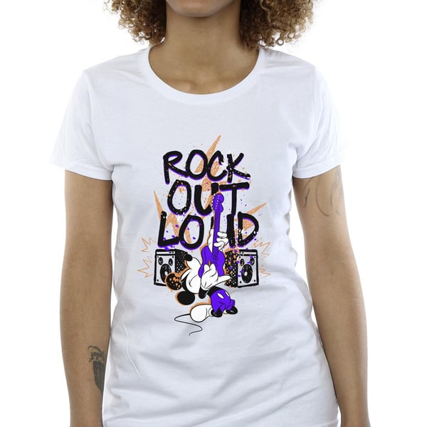Disney Womens/Ladies Mickey Mouse Rock Out Loud Cotton T-Shirt