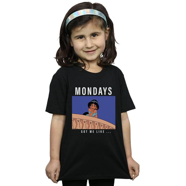 Disney Princess Girls Jasmine Mondays Got Me Like Cotton T-Shirt