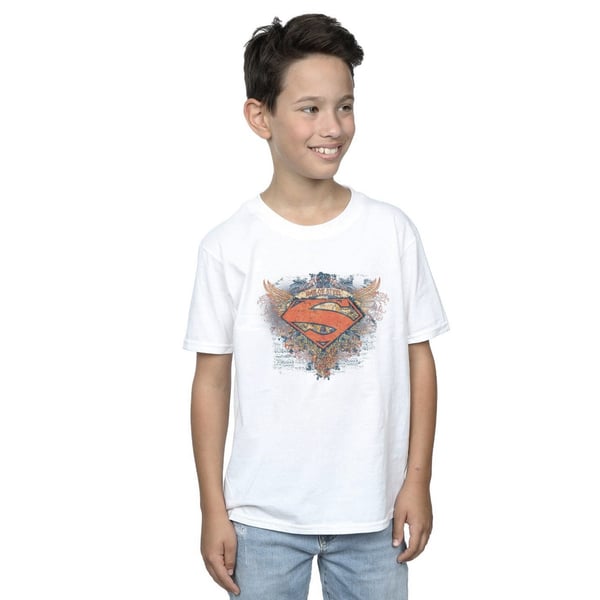 DC Comics Boys Superman Wings Shield T-paita