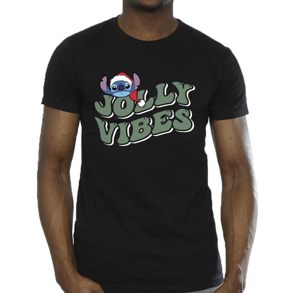 Disney Mens Lilo & Stitch Jolly Chilling Vibes T-Shirt
