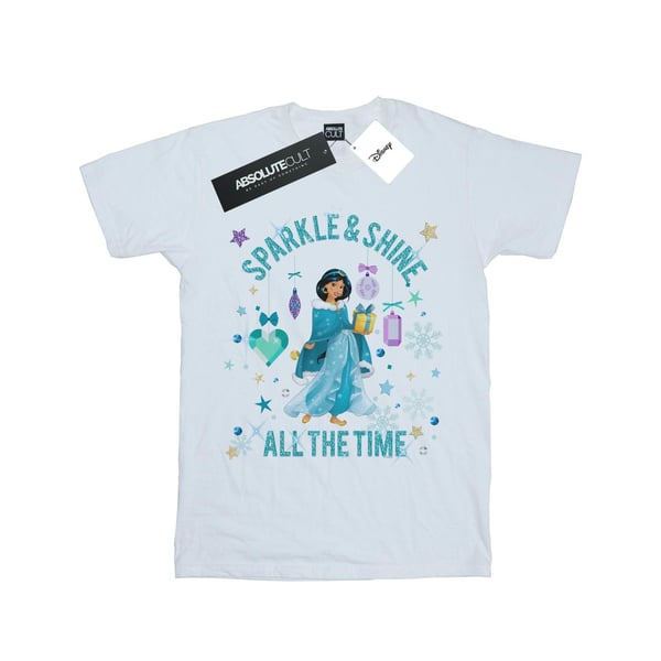 Disney tyttöjen prinsessa Jasmine Sparkle And Shine -puuvillapaita
