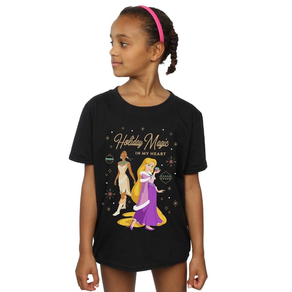 Disney Girls Princess Holiday Magic In My Heart Cotton T-Shirt