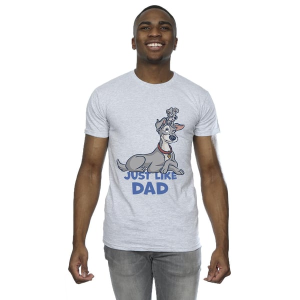 Disney Mens Lady And The Tramp Just Like Dad T-Shirt