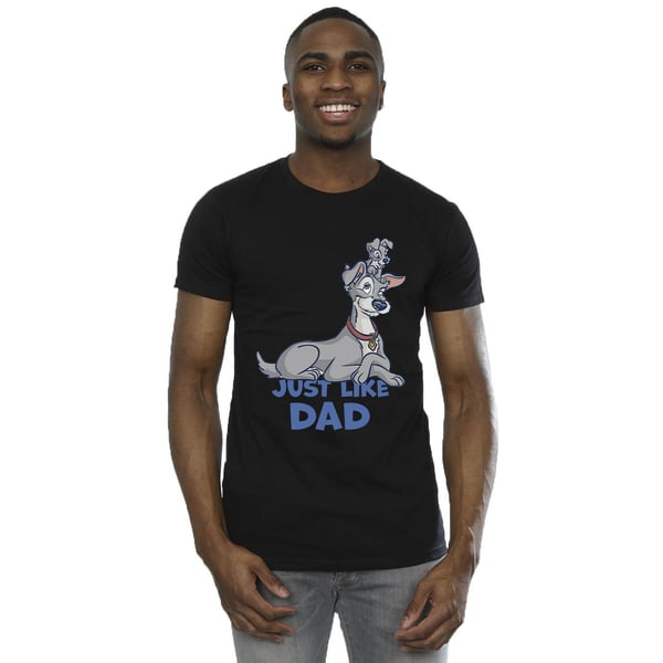 Disney Mens Lady And The Tramp Just Like Dad T-Shirt