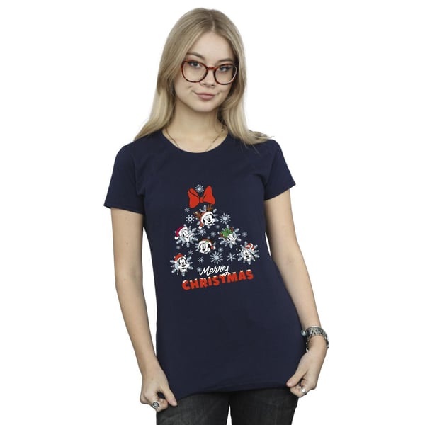 Disney Womens/Ladies Mickey Mouse And Friends Christmas Tree Cotton T-Shirt