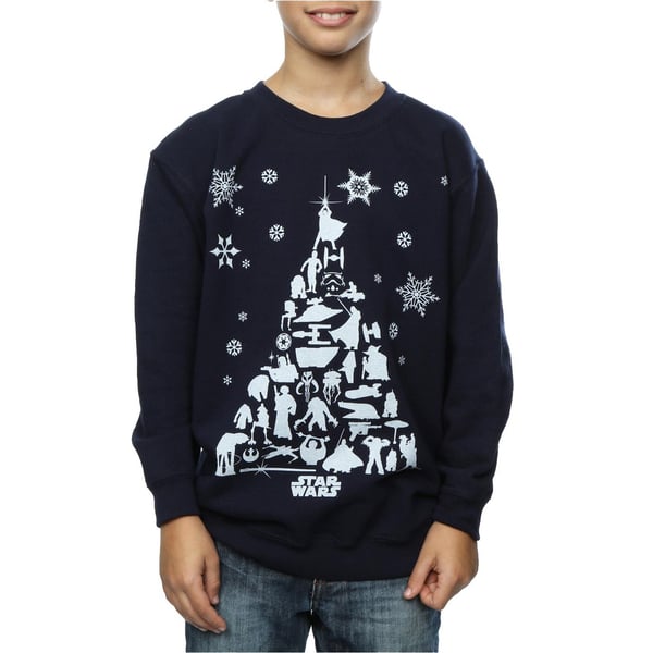 Star Wars Boys Christmas Tree Sweatshirt