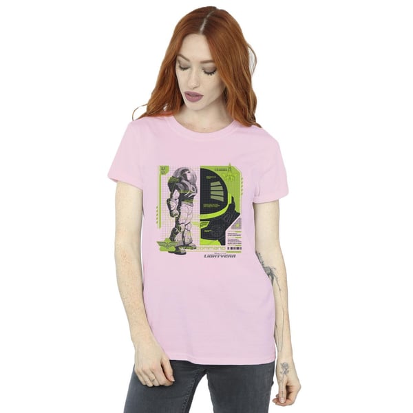 Disney Womens/Ladies Lightyear Buzz Tech Panel Cotton Boyfriend T-Shirt