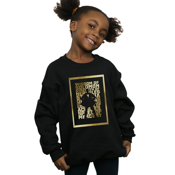 DC Comics Girls Shazam Gold Text Sweatshirt