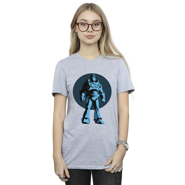 Disney Womens/Ladies Lightyear Buzz Standing Circle Cotton Boyfriend T-Shirt