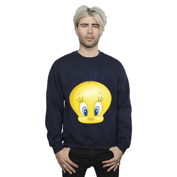 Looney Tunes Mens Tweety Face Sweatshirt