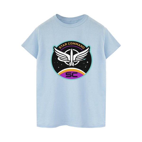 Disney Womens/Ladies Lightyear Star Command Circle Cotton Boyfriend T-Shirt