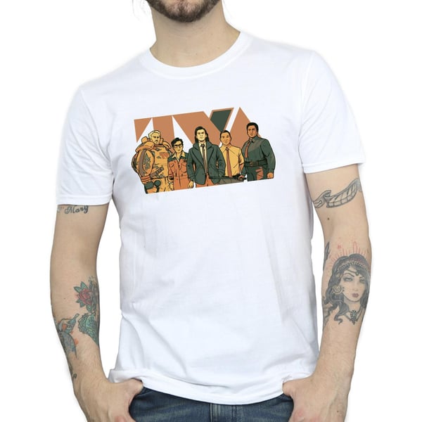 Marvel Mens Loki TVA Group T-Shirt