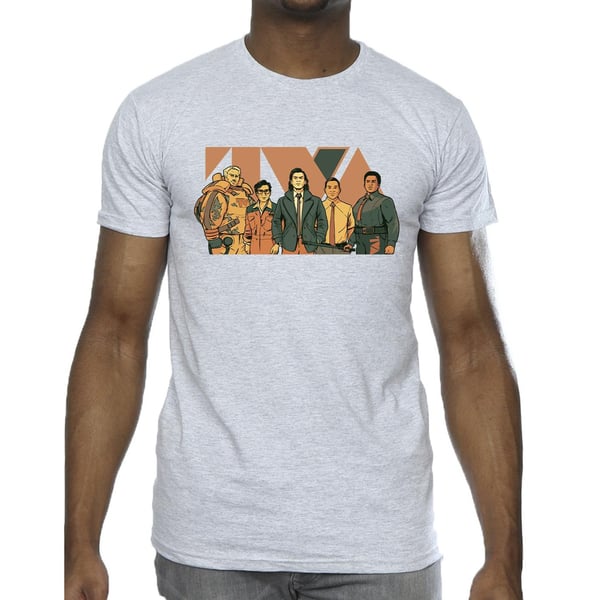 Marvel Mens Loki TVA Group T-Shirt