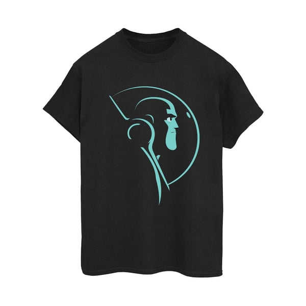 Disney Dam/Dam Lightyear Space Helmet Stare T-shirt i bomull med boyfriend-passform