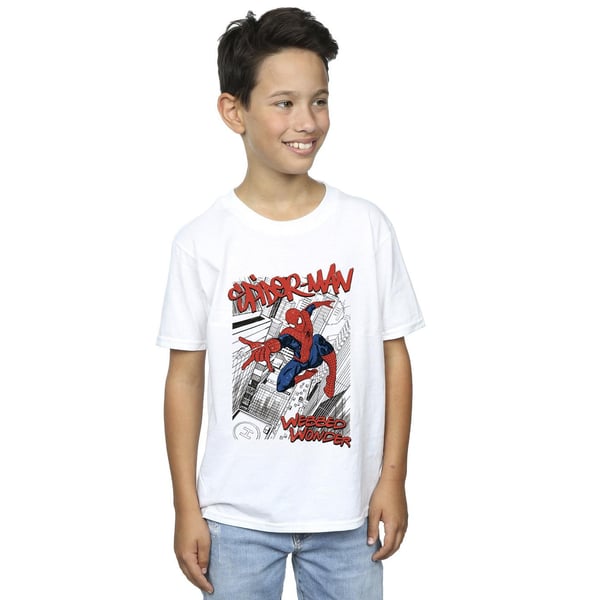 Marvel Boys Spider-Man Sketch City T-Shirt