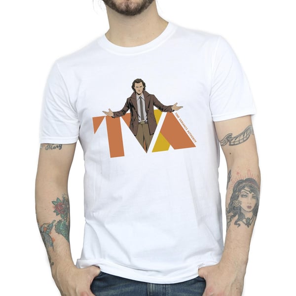 Marvel Mens Loki TVA Pose T-Shirt