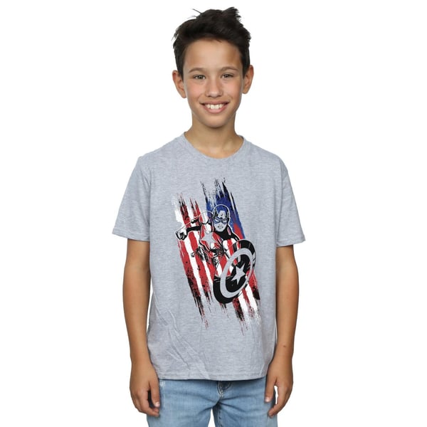 Marvel Boys Avengers Captain America Streaks T-Shirt