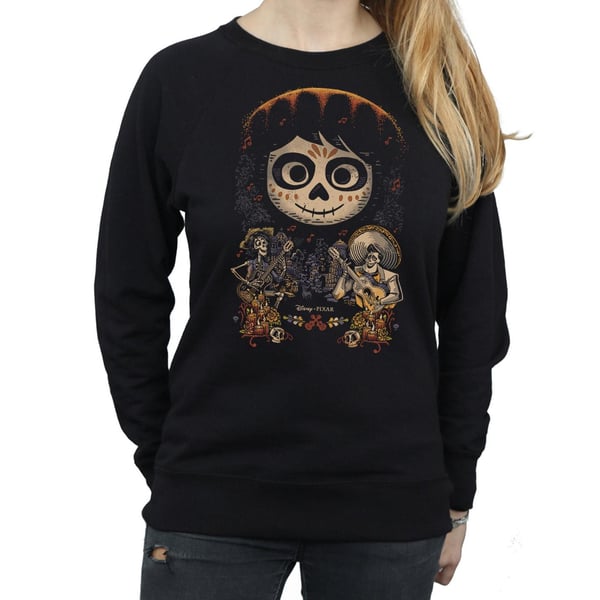 Disney Womens/Ladies Coco Miguel Face Poster Sweatshirt
