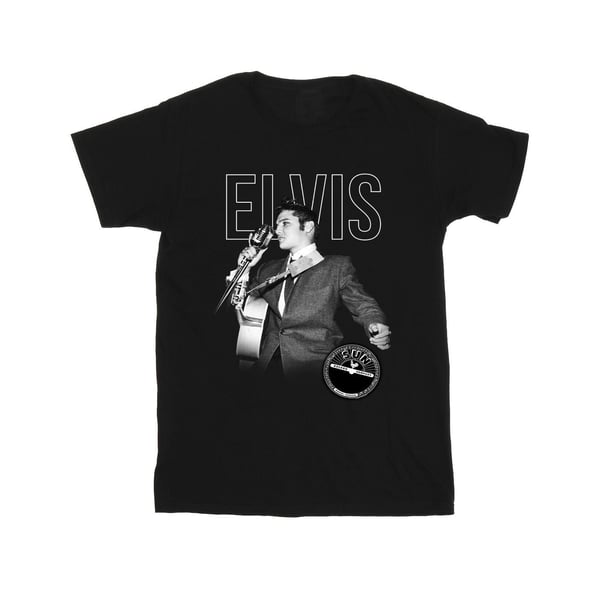 Elvis Girls Logo Portrait Cotton T-Shirt