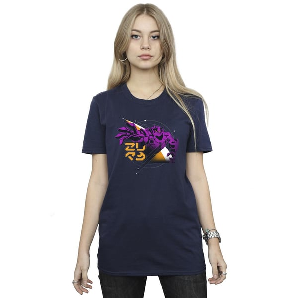 Disney Womens/Ladies Lightyear Zurg Space Circle Cotton Boyfriend T-Shirt