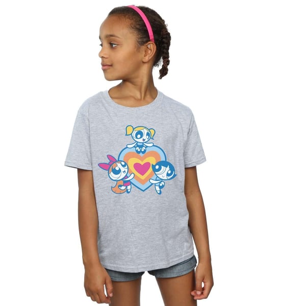 The Powerpuff Girls Girls Heart Group Cotton T-Shirt