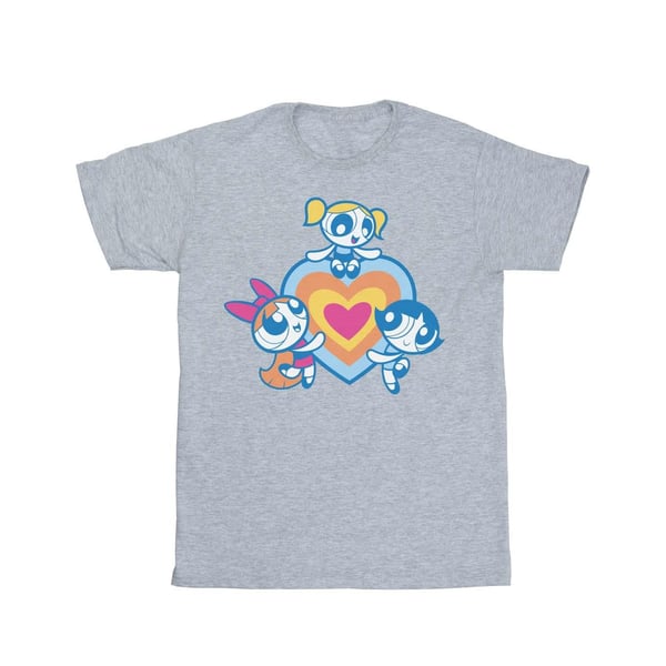 The Powerpuff Girls Girls Heart Group Cotton T-Shirt