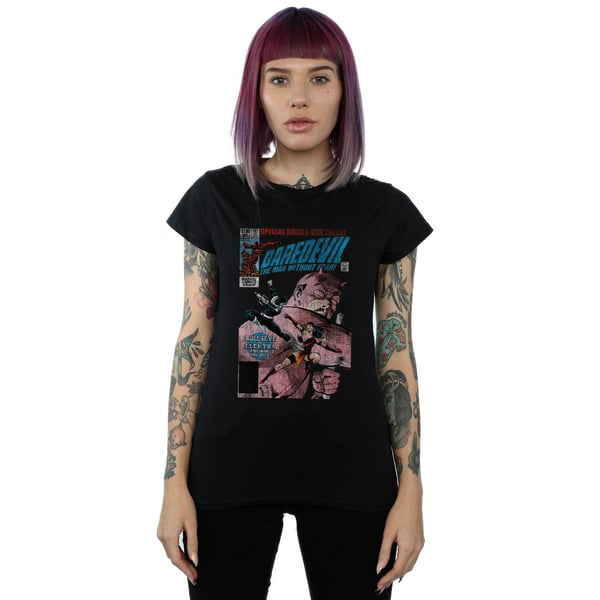 Marvel Womens/Ladies Daredevil Distressed Bullseye Vs Elektra Cover Cotton T-Shirt