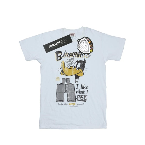Looney Tunes Mens Daffy Duck Binoculars T-Shirt