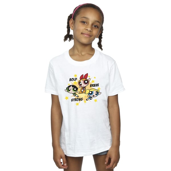 The Powerpuff Girls Girls Bold Brave Strong Cotton T-Shirt
