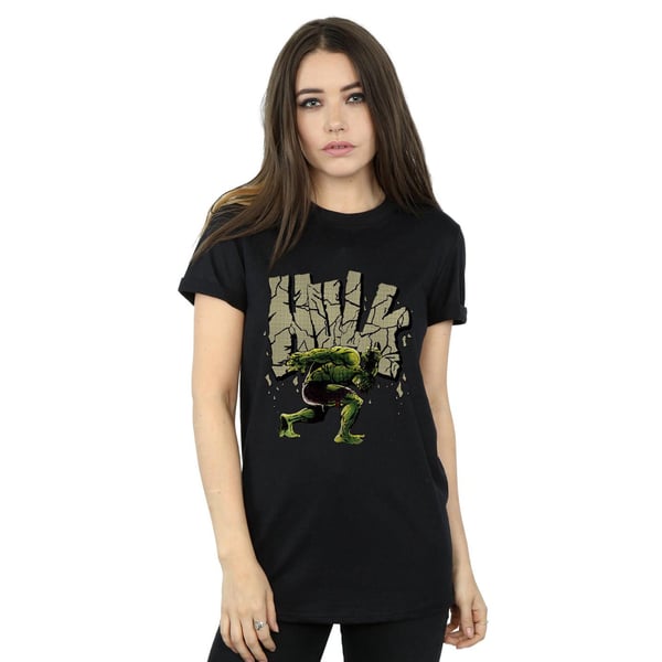 Marvel Womens/Ladies Hulk Rock Cotton Boyfriend T-Shirt