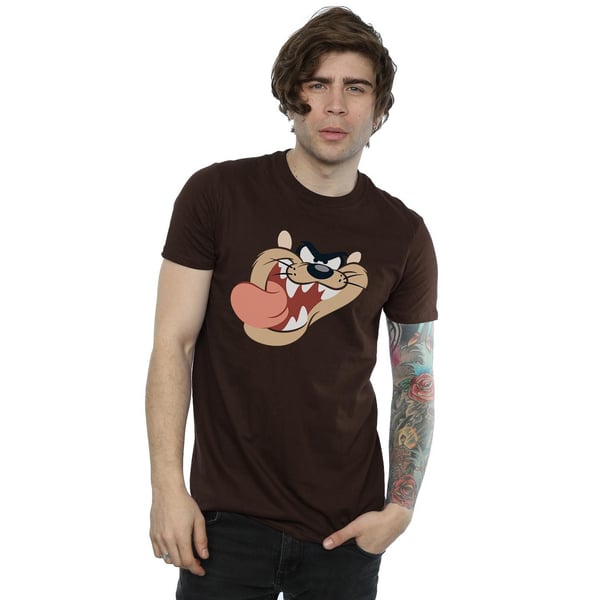 Looney Tunes Mens Tasmanian Devil Face T-Shirt