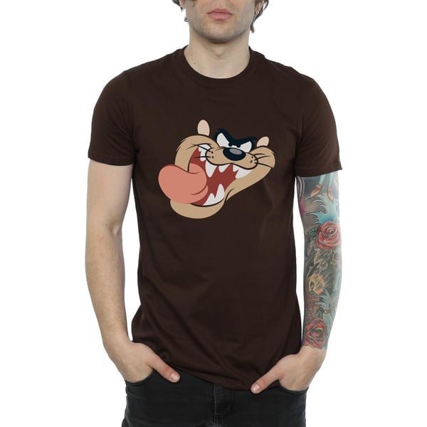Looney Tunes Mens Tasmanian Devil Face T-Shirt