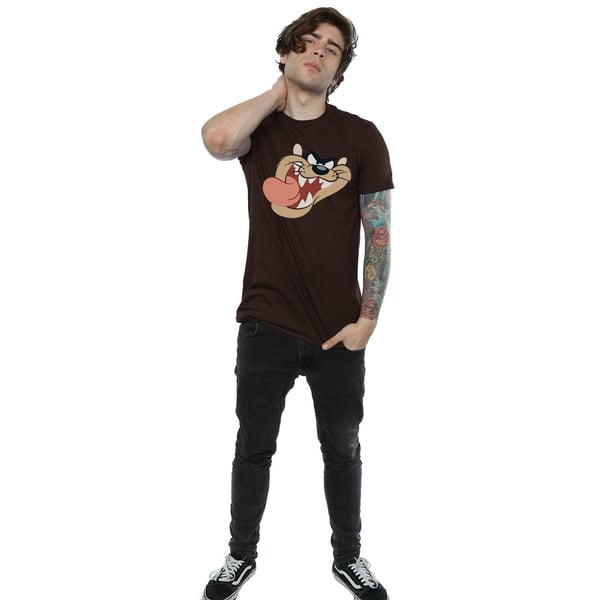 Looney Tunes Mens Tasmanian Devil Face T-Shirt