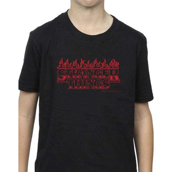 Netflix Boys Stranger Things Flames T-paita
