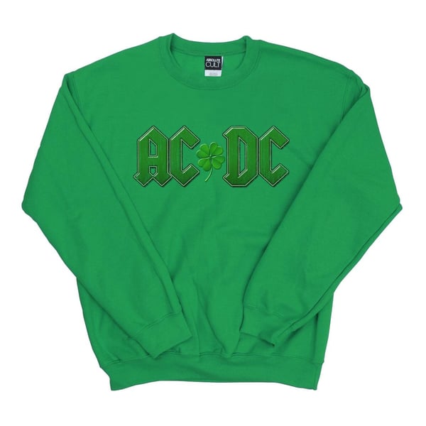 AC/DC Womens/Ladies Shamrock Logo Sweatshirt