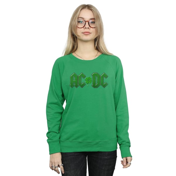 AC/DC Womens/Ladies Shamrock Logo Sweatshirt