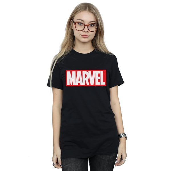 Marvel Comics Womens/Ladies Classic Logo Cotton Boyfriend T-Shirt