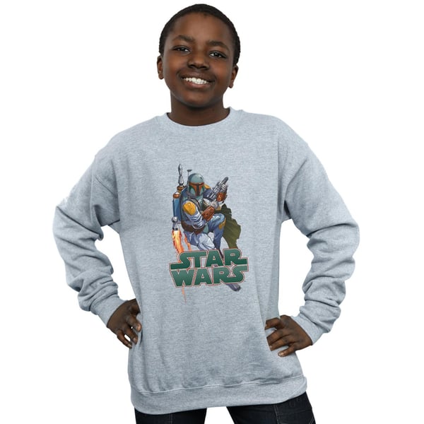Star Wars Boys Boba Fett Fired Up Sweatshirt