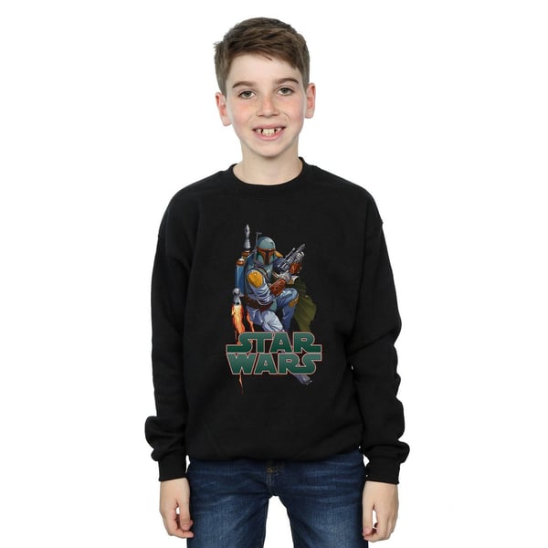 Star Wars Boys Boba Fett Fired Up Sweatshirt