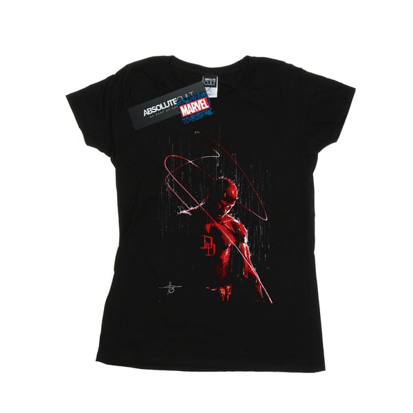 Marvel Dam/Dam Daredevil Målning T-Shirt i Bomull
