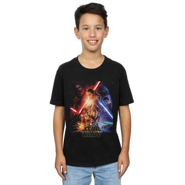 Star Wars Boys Force Awakens Poster T-Shirt