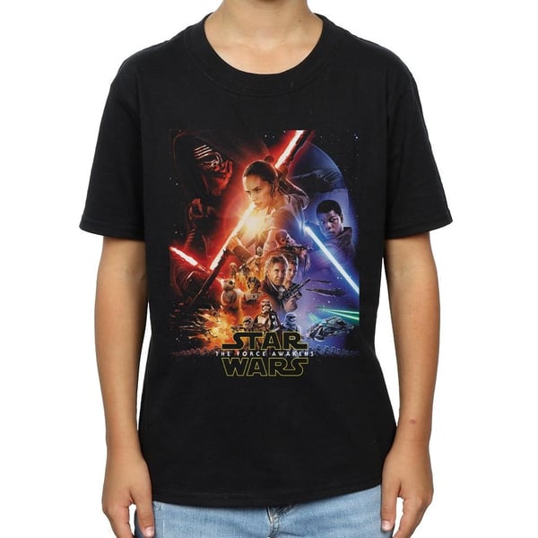 Star Wars Boys Force Awakens Poster T-Shirt