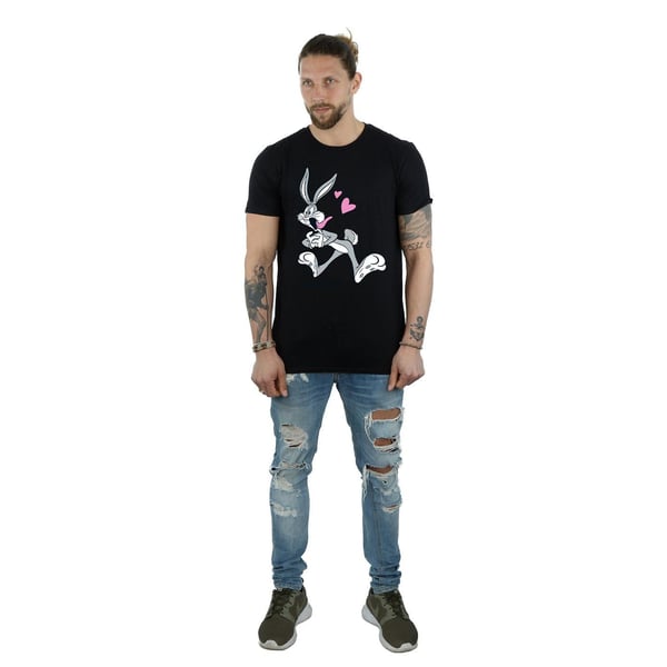 Looney Tunes Mens Bugs Bunny In Love T-Shirt