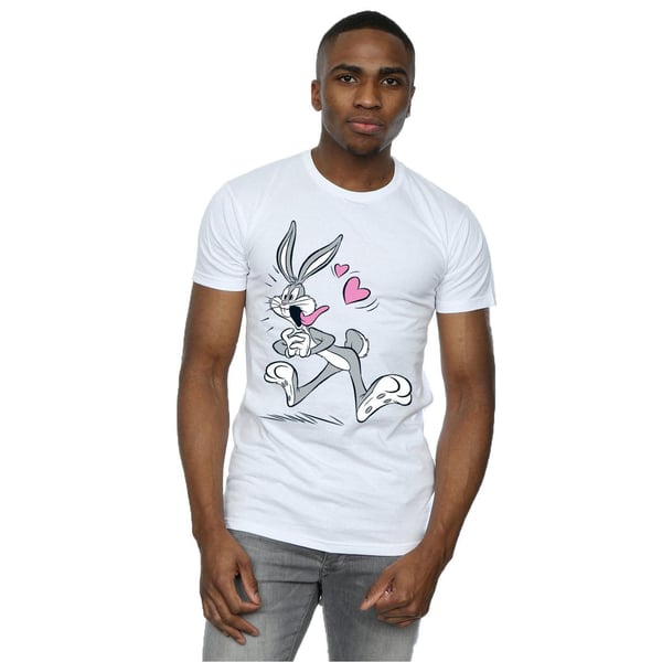 Looney Tunes Mens Bugs Bunny In Love T-Shirt