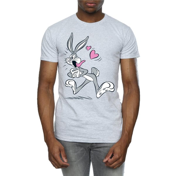 Looney Tunes Mens Bugs Bunny In Love T-Shirt