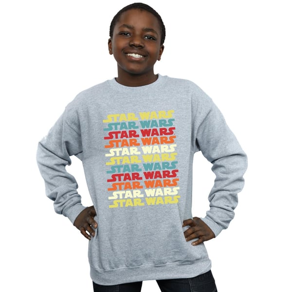 Star Wars Boys Retro Repeat Logo Sweatshirt