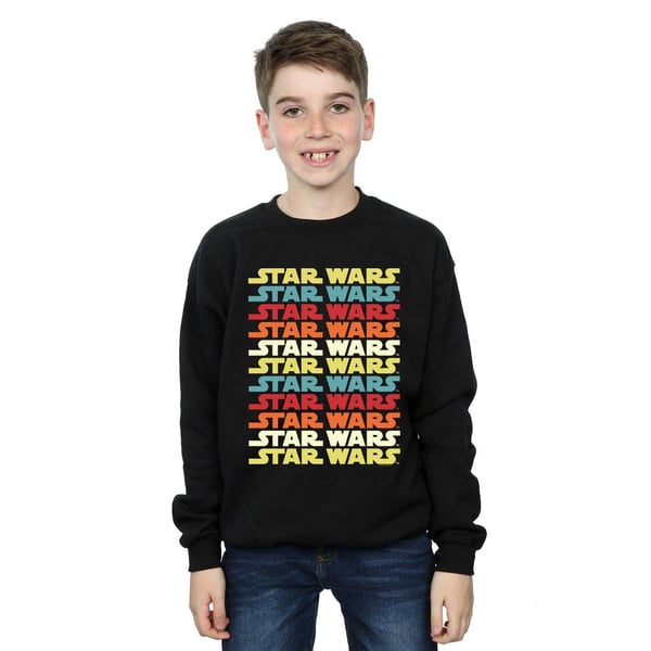 Star Wars Boys Retro Repeat Logo Sweatshirt