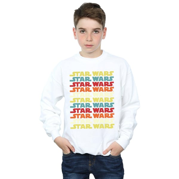 Star Wars Boys Retro Repeat Logo Sweatshirt