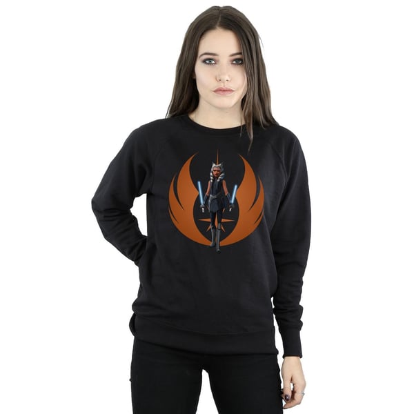 Star Wars Naisten Clone Wars Ahsoka Rebel Pose -collegepaita